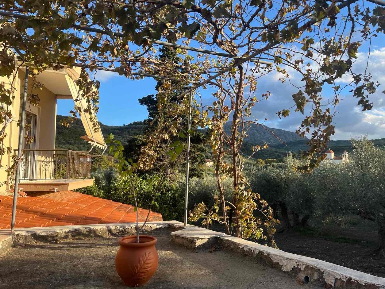 Achilleas Deluxe Αpartment -Pet Friendly-Parking-Mountain View Villa Kotsiana Bagian luar foto